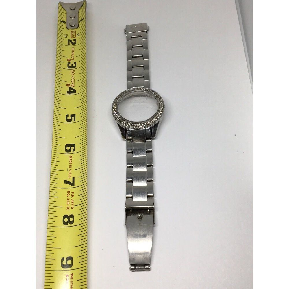 Fossil Watch Bracelet Use For Parts Links Case Band 18mm Poor Condition T759